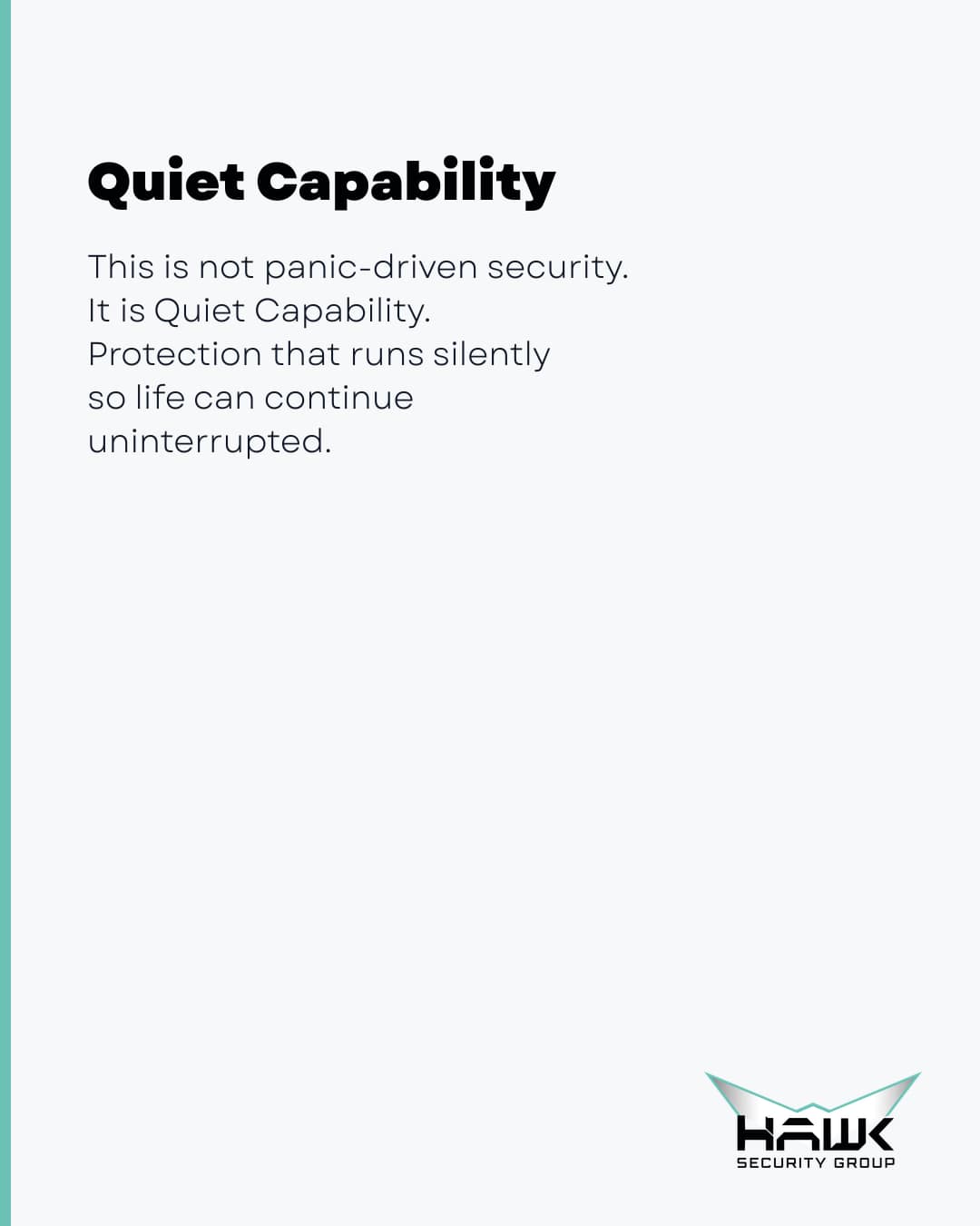 Welcome to HAWK Security Group - The New Standard of Personal Sovereignty IG slide 10